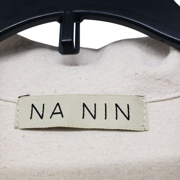 Na Nin Joey Raw Silk Nubby Fabric Cream Jumpsuit Womens XS - Picture 5 of 6